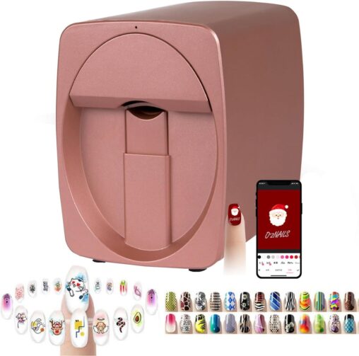 3D Nail Printing Robot Nail Art Machine Smart Nail Printer – Digital Intelligent Nail Art Printer for Home & Commercial Use/Nail Salons/Manicure/Nail Enthusiasts