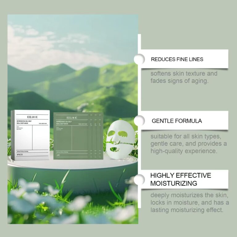 EELHOE algas hidratante mascarilla suave y firme mejora de la elasticidad de la piel hidratación y hidratación mascarilla 1 caja de 4 piezas 3 caja de 12 piezas envío gratis (Copy)