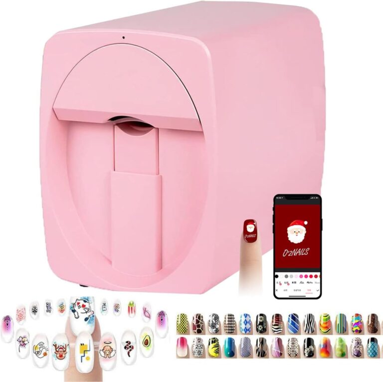 3D Nail Printing Robot Nail Art Machine Smart Nail Printer – Digital Intelligent Nail Art Printer for Home & Commercial Use/Nail Salons/Manicure/Nail Enthusiasts