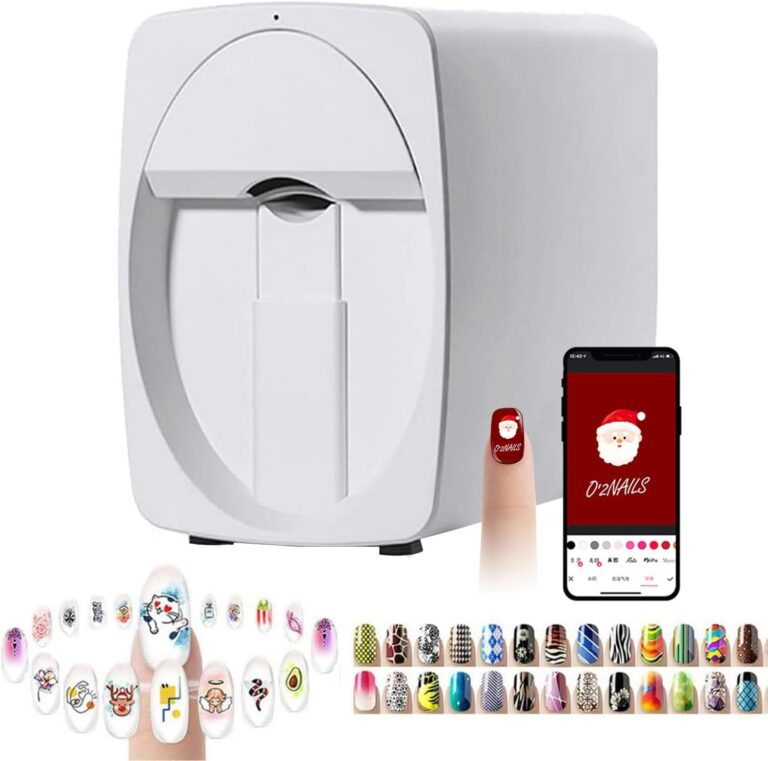 3D Nail Printing Robot Nail Art Machine Smart Nail Printer – Digital Intelligent Nail Art Printer for Home & Commercial Use/Nail Salons/Manicure/Nail Enthusiasts